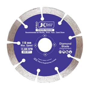 JK Granite Special 4 inch / 110 mm Diamond Cutting Blade (600RFT PRO), SD9060441