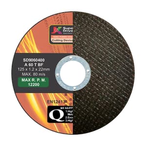 JK 125 x 1.2 x 22 mm Black Cutting Disc For Metal (Pack of 25 Pcs), SD9060400