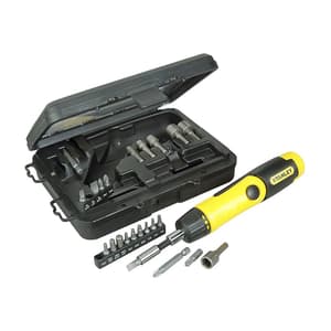 Stanley 25 Pcs Pistol Grip Ratcheting Screwdriver Set, 0-63-022