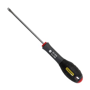 Stanley 100 mm (Blade Length) x 4 mm (Blade Dia) FatMax Flared Tip Screwdrivers, 0-65-016