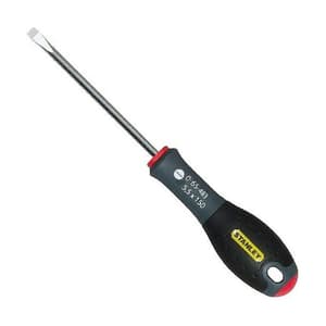 Stanley 150 mm (Blade Length) x 5.5 mm (Blade Dia) FatMax Flared Tip Screwdrivers, 0-65-483