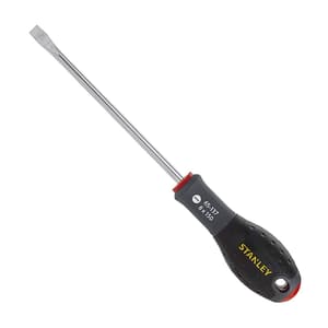 Stanley 175 mm (Blade Length) x 8 mm (Blade Dia) FatMax Flared Tip Screwdrivers, 0-65-138