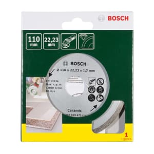 Bosch 4 inch / 110 mm Diamond Cutting Disc For Tiles, 2 607 019 471