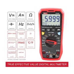 UNI-T 6000 Count True-RMS Digital Multimeter (HVAC), UT61D+