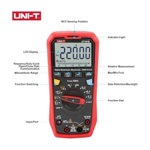 UNI-T 22000 Count True-RMS Electrician Digital Multimeter, UT161E