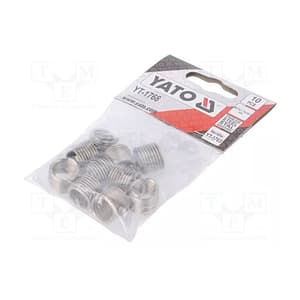 Yato M12 x 1.75 x 16.3 mm Wire Threads (Pack of 10 Pcs), YT-1768