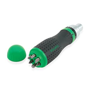 Toptul 1/4", 5/16", 7/16" High-Torque Ratchet Screwdriver Handle with Storage, FTED1421