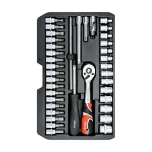 Yato 38 Pcs 1/4 Inch Sq. Drive Socket Set, YT-14471