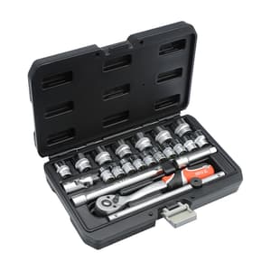 Yato 22 Pcs 3/8 Inch Sq. Drive Socket Set, YT-38561