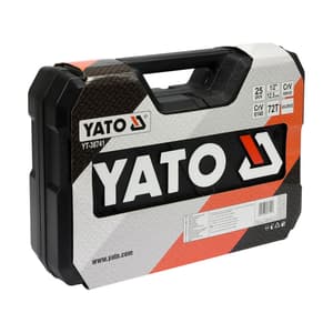 Yato 25 Pcs 1/2 Inch Sq. Drive Socket Set, YT-38741