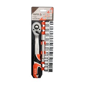 Yato 12 Pcs 1/2 Inch Sq. Drive Socket Set, YT-38821