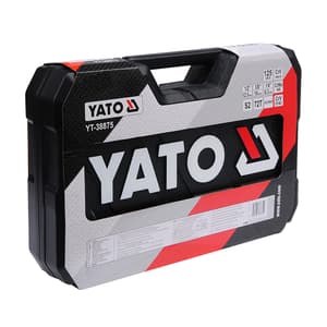 Yato 126 Pcs 1/2, 3/8, 1/4 Inch Sq. Drive Tool Set, YT-38875