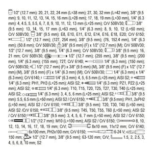 Yato 126 Pcs 1/2, 3/8, 1/4 Inch Sq. Drive Tool Set, YT-38875