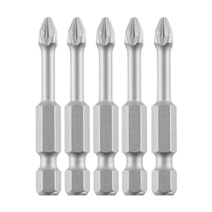 Dewalt PZ1 x 50 mm Length Pozidriv Torsion Screwdriver Bits With Extra Grip (Pack of 5 Pcs), DT7225-QZ