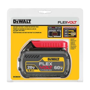 Dewalt 18V/54V / 6.0 Ah Li-ion Battery Pack (FLEXVOLT), DCB606-B1