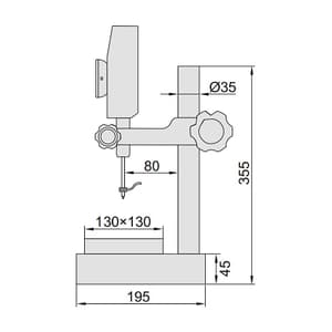 Insize 50 mm / 2 inch High Precision Digital Height Gauge, 1155-505
