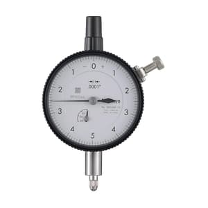 Mitutoyo 0 - 0.025 inch Standard Type Dial Indicator with Flat Back, 2803AB-10