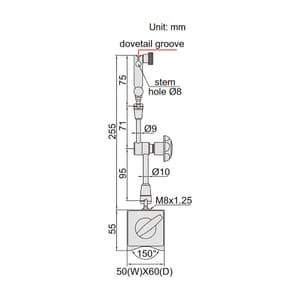 Insize 80 Kgf Universal Magnetic Stand, 6210-81