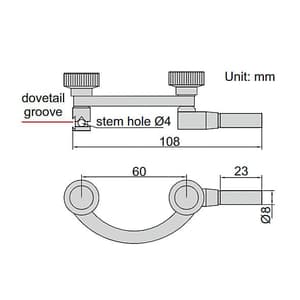 Insize Dial Test Indicator Centering Holder, 6291-1
