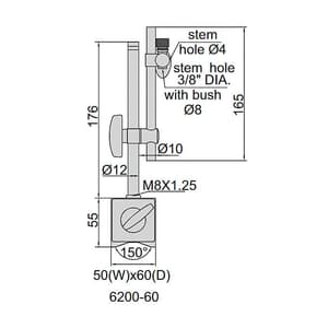 Insize 60 Kgf Magnetic Stand, 6200-60
