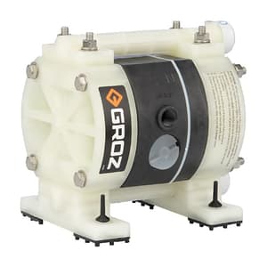 Groz 0 - 11 LPM Air Operated Double Diaphragm Pump, AODD/1-4/FPT/N