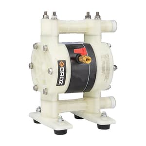 Groz 0 - 45 LPM Air Operated Double Diaphragm Pump, AODD/1-2/FPS/N