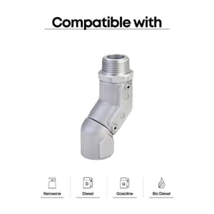 Groz 1 inch NPT Dual Plane Fuel Nozzle Swivel, SWV/2P/0-1/N