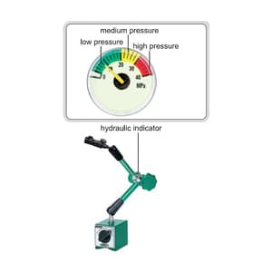 Insize 80 Kgf Hydraulic Universal Magnetic Stand with Hydraulic Indicator, 6232-80