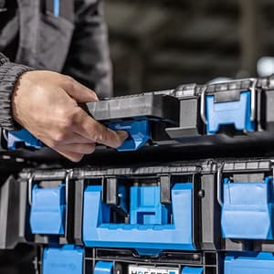 Hogert 543 x 390 x 390 mm Tool Organizer Suitcase, HT7G507