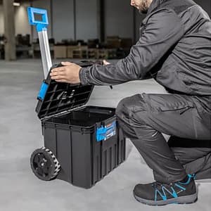 Hogert 50 Kg Load Capacity Mobile Tool Box Trolley, HT7G501