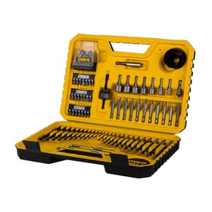 Dewalt 100 Pcs Drill Machine Bit Set with Metal,Wood and Masonary Drill Machine Bits,Magnetic Bit Holder & Screwdriving Bits, DT71563