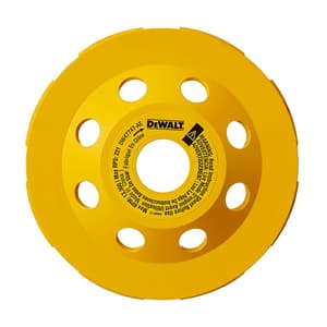 Dewalt 4-1/2 inch / 115 mm Double Row Diamond Cup Grinding Wheel For Angle Grinders, DW4774T-AE