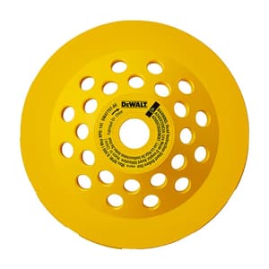 Dewalt 7 inch / 180 mm Double Row Diamond Cup Grinding Wheel For Angle Grinders, DW4775T-AE