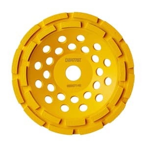 Dewalt 7 inch / 180 mm Double Row Diamond Cup Grinding Wheel For Angle Grinders, DW4775T-AE