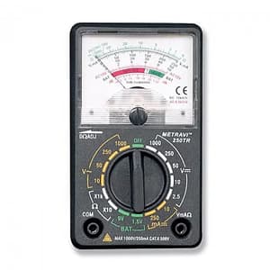 Metravi 1.5 V / 9 V Hand Held Analogue Multimeter, 250TR