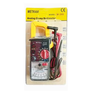Metravi 34 mm / 0 - 60V Analogue Clamp Meters With Pointer Lock Facility & Temperature Probe, M-300