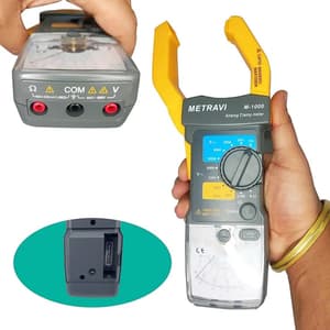 Metravi 0–60V / 300V Analogue Clamp Meters With Continuity Test Facility, M-1000