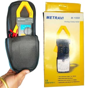 Metravi 0–60V / 300V Analogue Clamp Meters With Continuity Test Facility, M-1000