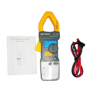 Metravi 0–60V / 300V Analogue Clamp Meters With Continuity Test Facility, M-1000
