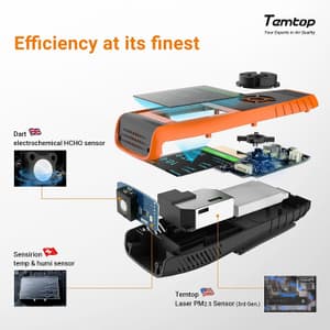 Temtop Professional Air Quality Monitor, LKC-1000S+