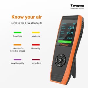 Temtop Professional Air Quality Monitor, LKC-1000S+