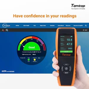 Temtop Professional Air Quality Monitor, LKC-1000S+