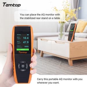 Temtop Professional Air Quality Monitor, LKC-1000S+