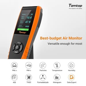 Temtop Professional Air Quality Monitor, LKC-1000S+