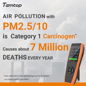 Temtop Professional Air Quality Monitor, LKC-1000S+