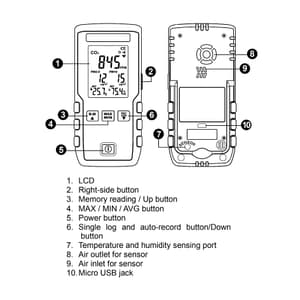 Tenmars Multi Indoor Air Quality Monitor, TM-380