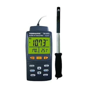 Tenmars 0.01 ~ 25.00 m/s Hot-Wire Air Velocity Meter, TM-4002