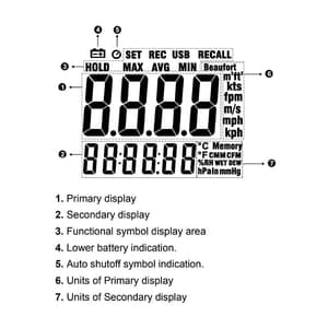 Tenmars 0.4 ~ 30 m/s Air Velocity Meter, TM-413A