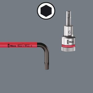 Wera 950 / 9 Pcs Hex-Plus Multicolour 1 SB L-key Set Metric BlackLaser, 05073593001