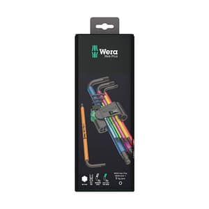 Wera 950 / 9 Pcs Hex-Plus Multicolour 1 SB L-key Set Metric BlackLaser, 05073593001